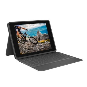 Logitech Rugged Folio For iPad 10.2 (9th, 8th & 7th Gen.) with Integrated Keyboard & Smart Connector