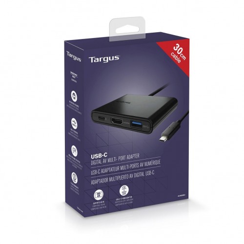 Targus USB-C 3-in-1 Multiport Video Adapter (Black) USB-C - ACA929
