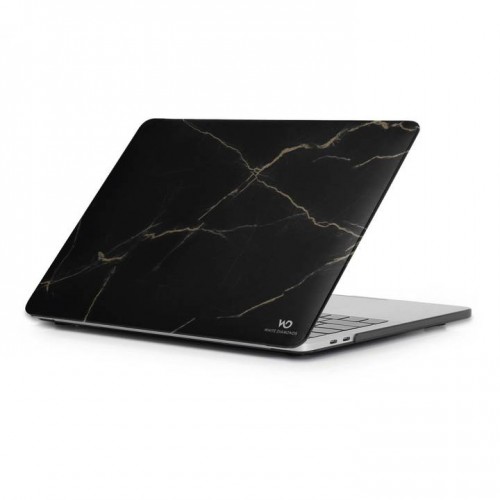 White Diamonds Protective Marble Cover for Macbook Pro 13" (2018) - Gold Marble