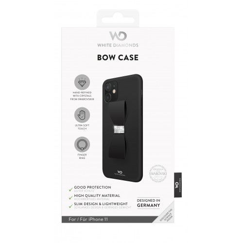 White Diamonds iPhone 11 Case - Bow (Black) (1410BOW6)