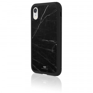 White Diamonds Touch Marble Case for iPhone XR (Black)